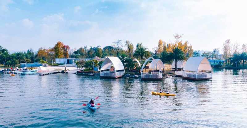 成都水上團建好去處：金堂海泉灣，成都小三亞